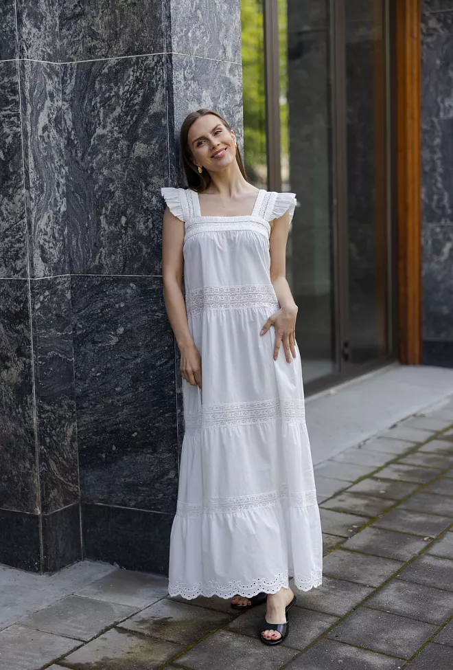 Carma Collection Jeanette Dress White kjole 6