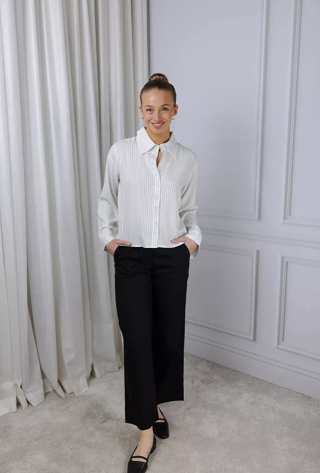 Five Units Dena FV 769 Ankle Black Linen bukse 6