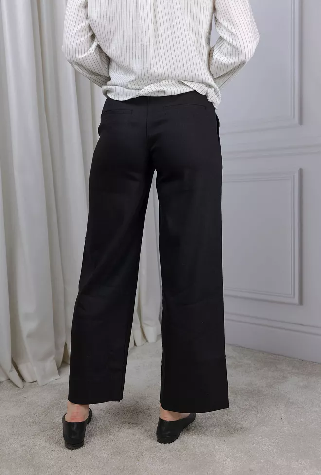 Five Units Dena FV 769 Ankle Black Linen bukse 4