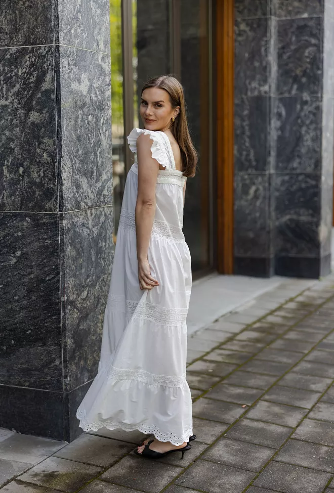 Carma Collection Jeanette Dress White kjole 10