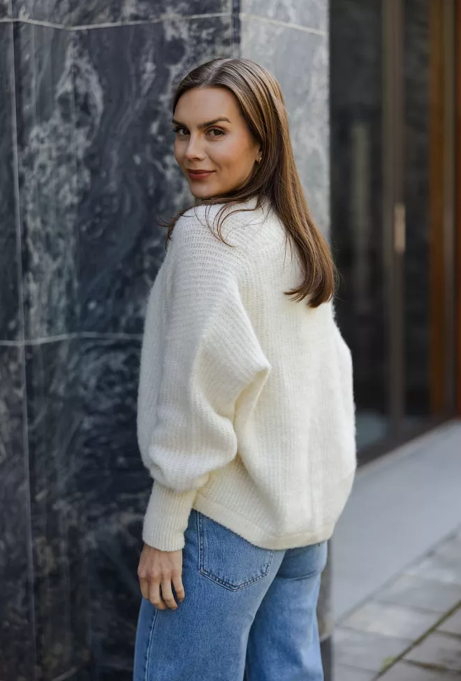 American Vintage East Cardigan Mother Of Pearl Melange cardigan 2