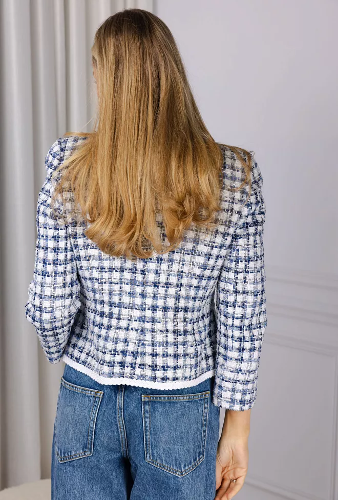 Andiata Lesley 2 Blazer Blue Check jakke 5
