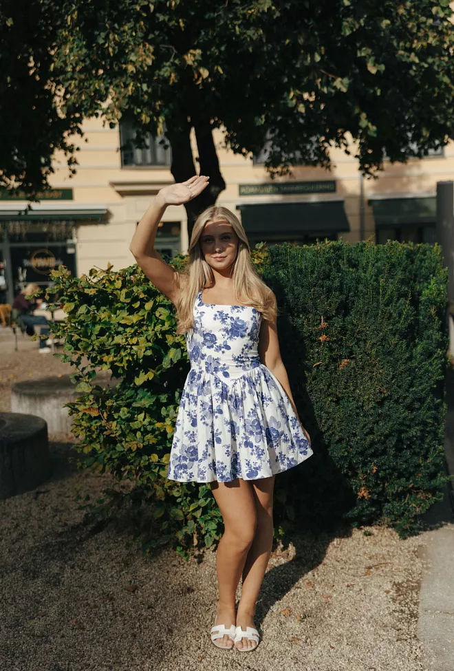 Pia Tjelta Cryer Rose Dress Blue minikjole 2