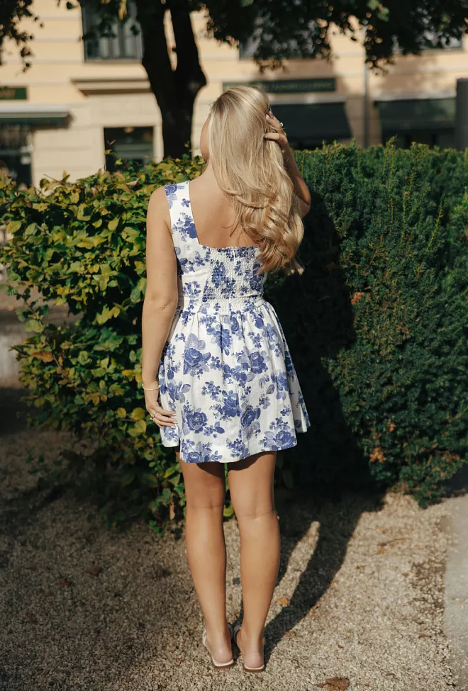 Pia Tjelta Cryer Rose Dress Blue minikjole 4