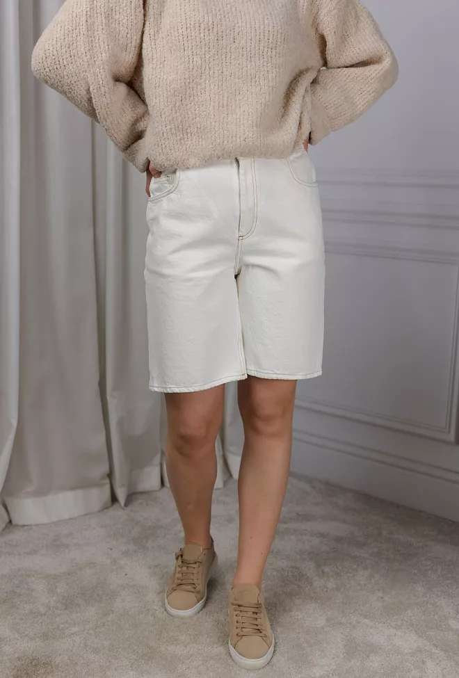 American Vintage Jozastreet Shorts Off White shorts 