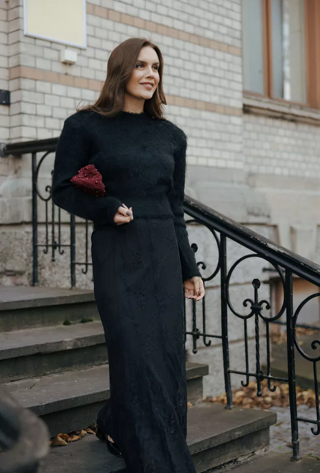 byTiMo Knit Top Black genser 4