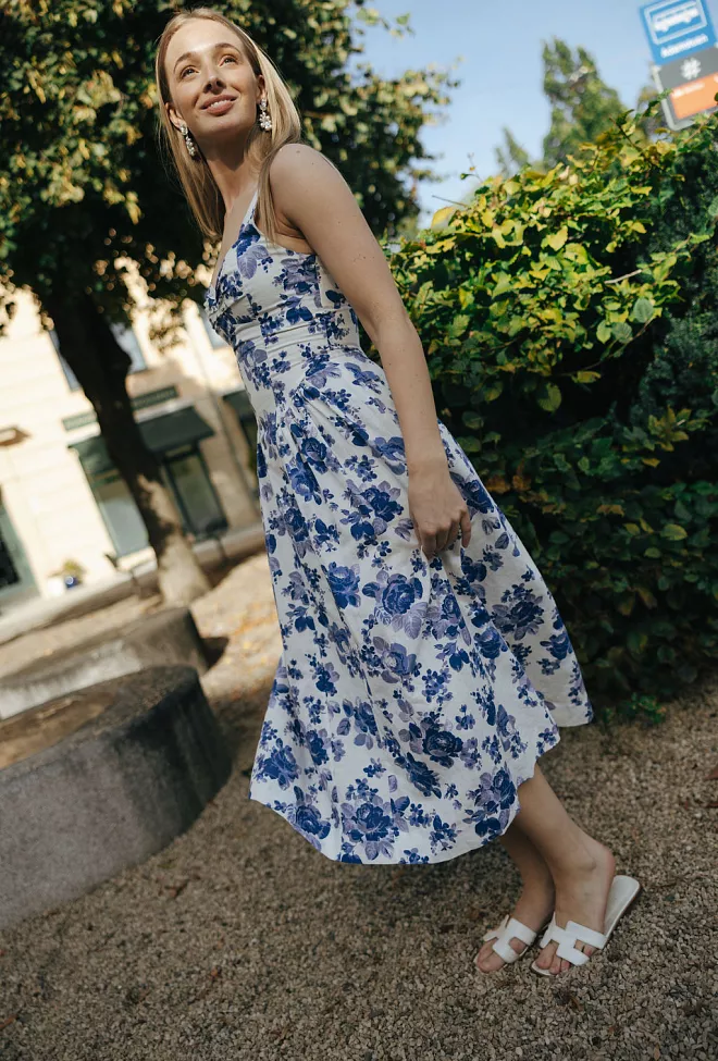 Pia Tjelta Dolce Rose Dress Blue kjole 2