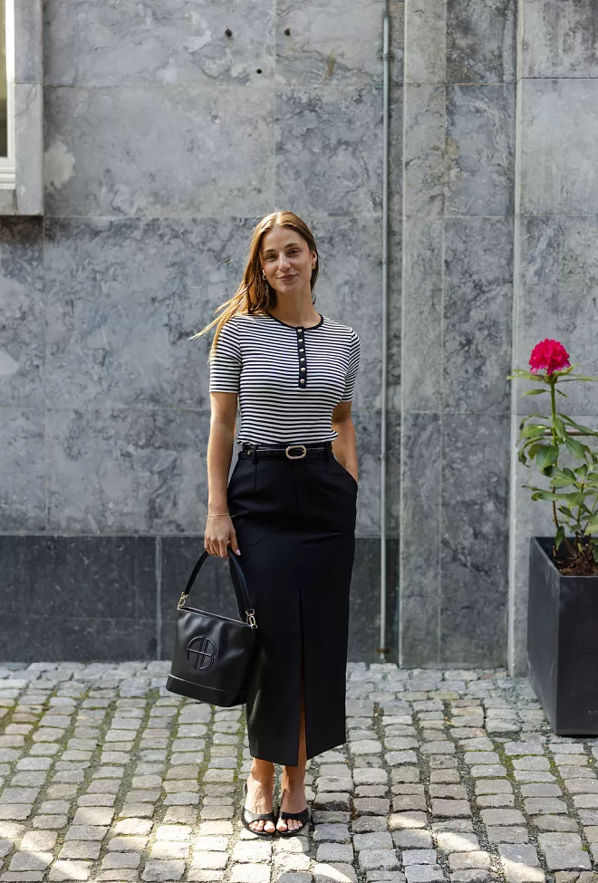 Anine Bing Meredith Skirt Black skjørt 5