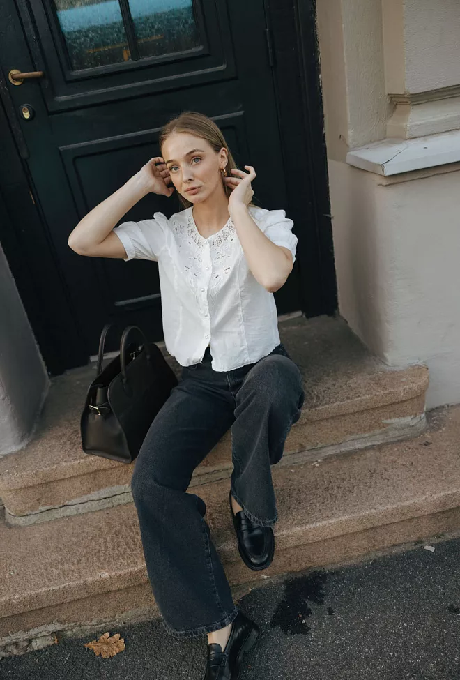 Pia Tjelta Kelli Blouse White bluse 3