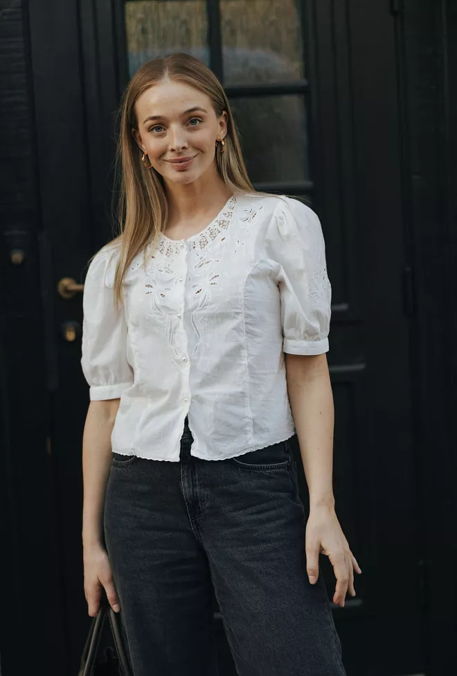 Pia Tjelta Kelli Blouse White bluse 6