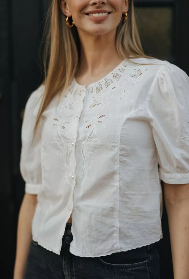 Pia Tjelta Kelli Blouse White bluse 7
