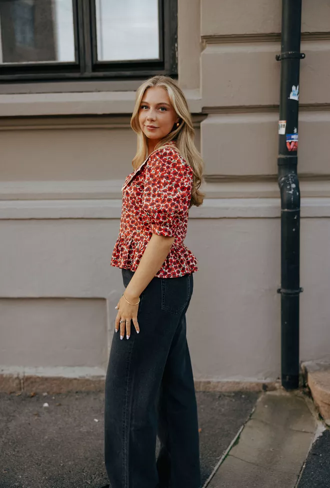 Pia Tjelta Lauren Dolce Blouse Red bluse 6