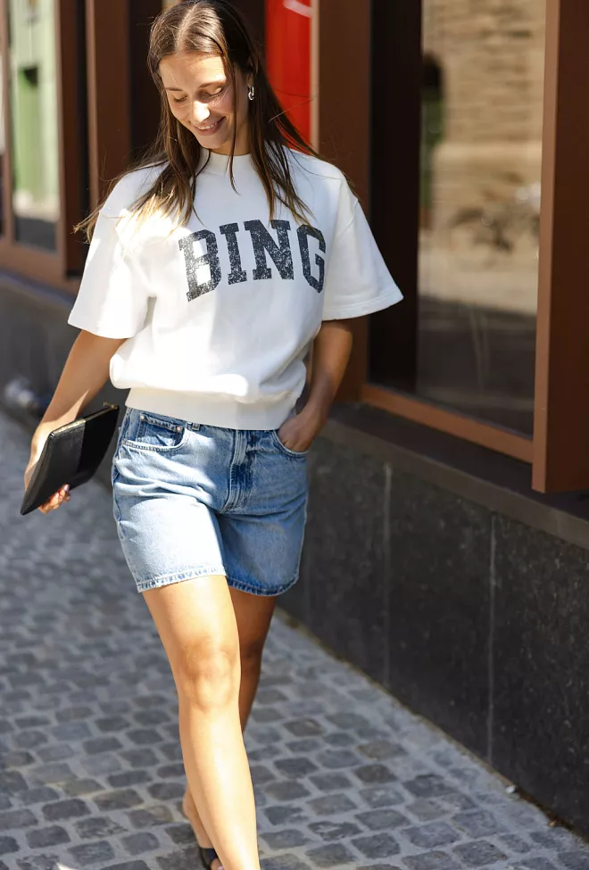 Anine Bing Heath Short Summer Blues denimshorts 