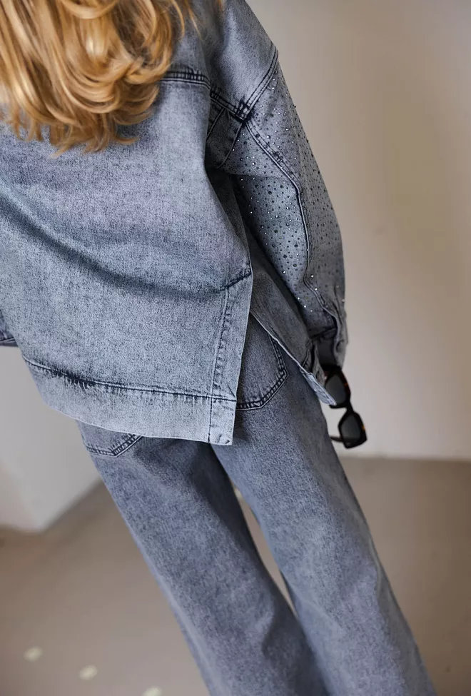 Gestuz Zauma GZ Jacket Vintage Grey Wash jakke 5