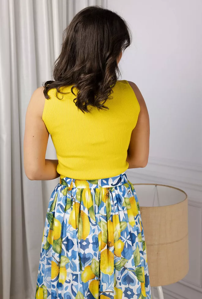 Andiata Griet R Knit Top Lemon Curd topp 4