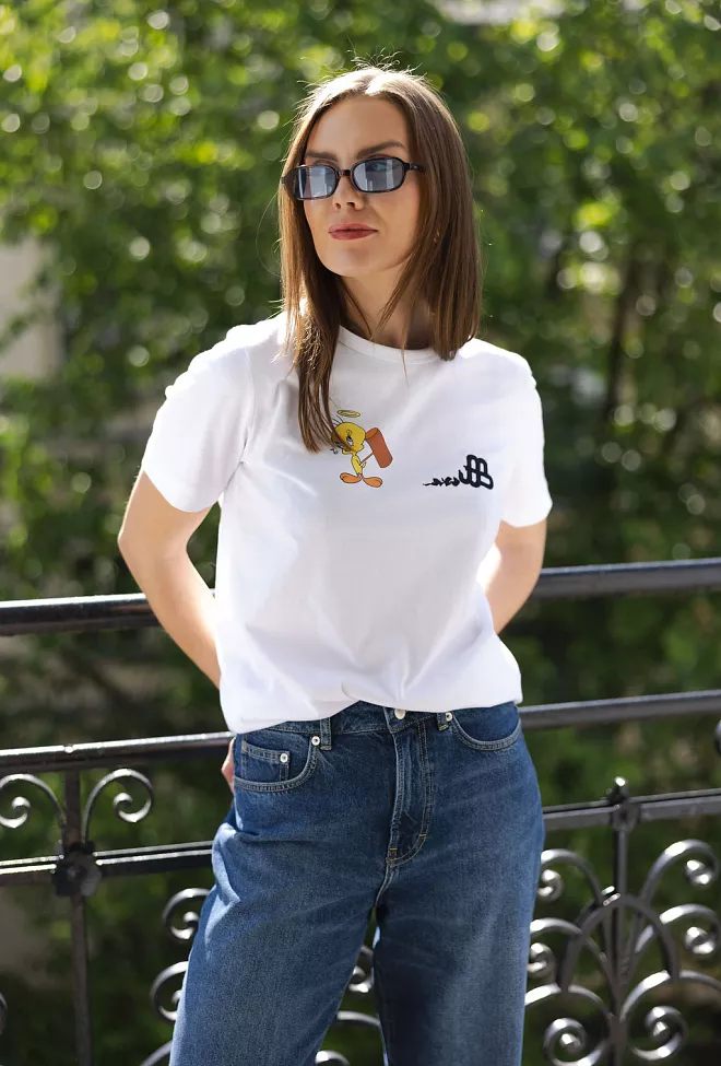 Munthe Lacin T-Shirt White t-skjorte 3