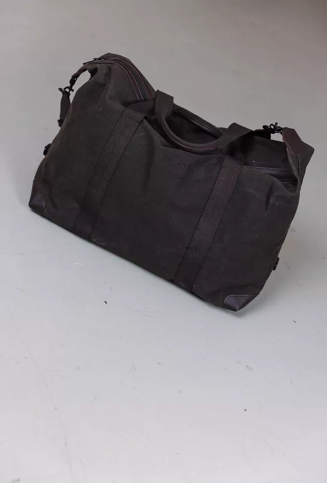 DAY et Waxed Cotton Holdall Bag Tarmac weekend bag 5