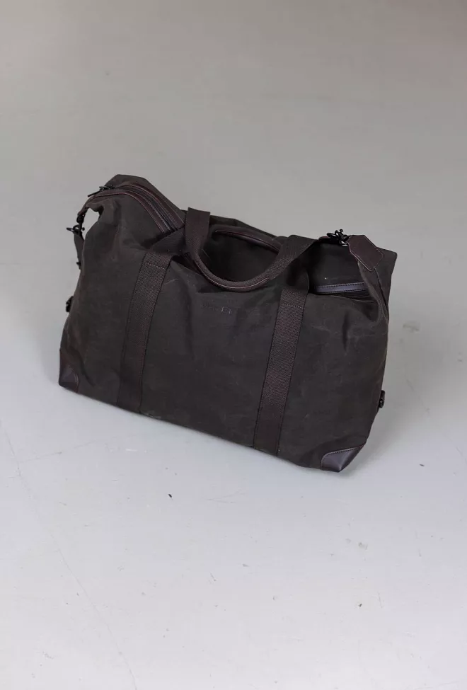 DAY et Waxed Cotton Holdall Bag Tarmac weekend bag 6
