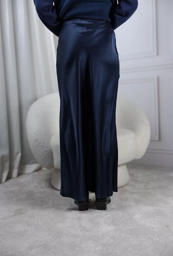 Anine Bing Bar Silk Maxi Skirt Night Sky maxiskjørt 4