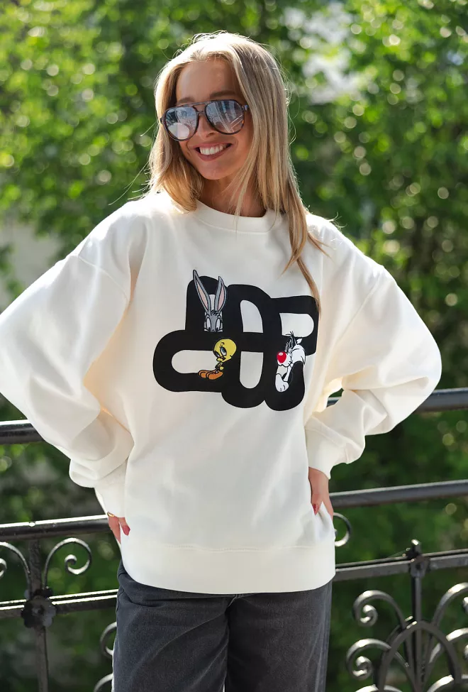 Munthe Linki Sweater Ivory collegegenser 7