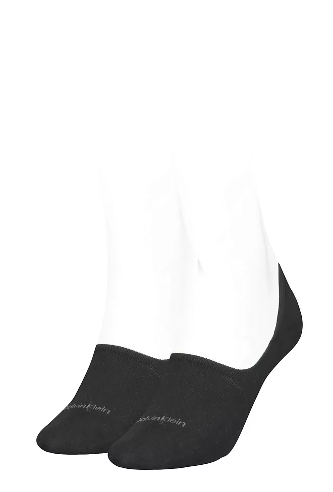 Calvin Klein Jessica 2pk Logo No-Show Black sokker