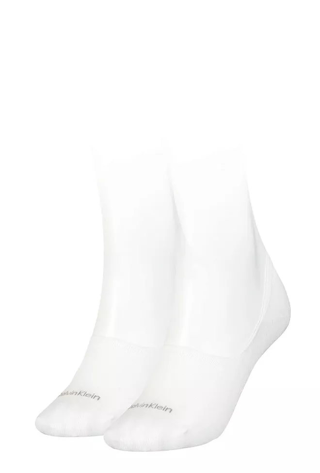 Calvin Klein Jessica 2pk Logo No-Show White sokker