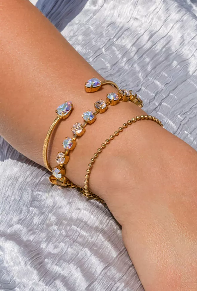Caroline Svedbom Nicola Bracelet Gold Aurore Boreale armbånd