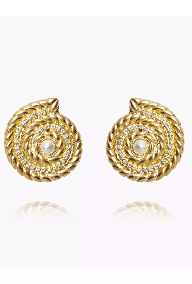 Caroline Svedbom Ocean Pearl Earrings Gold øredobber 4