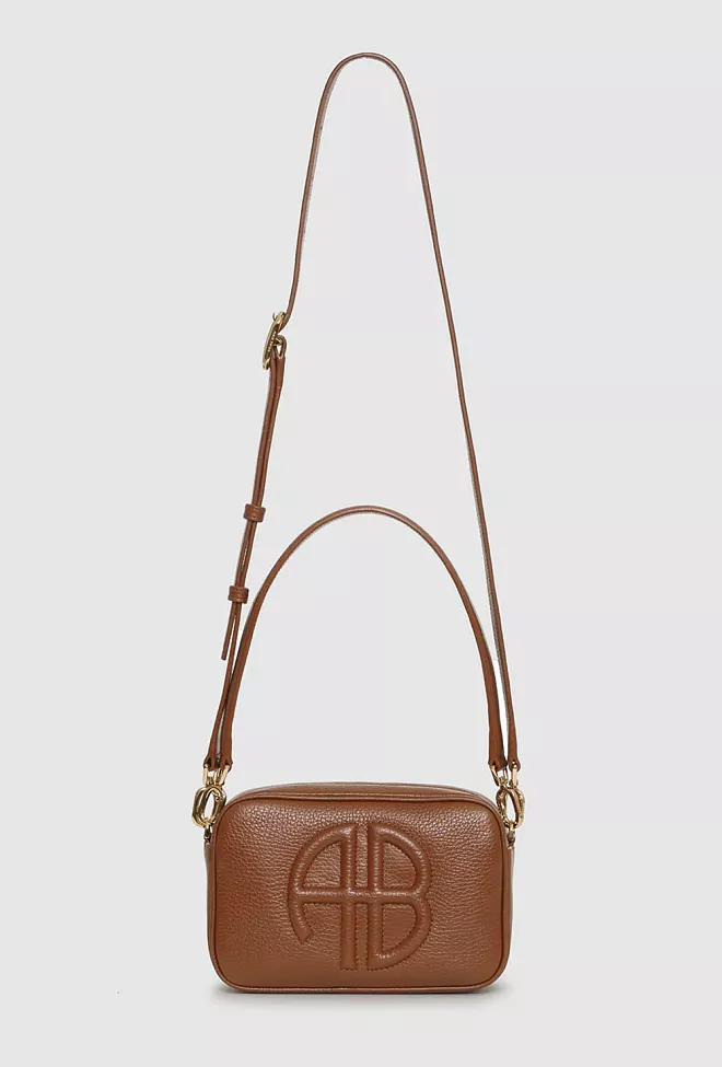 Anine Bing Lili Bag Cognac Pebbled skulderveske 2