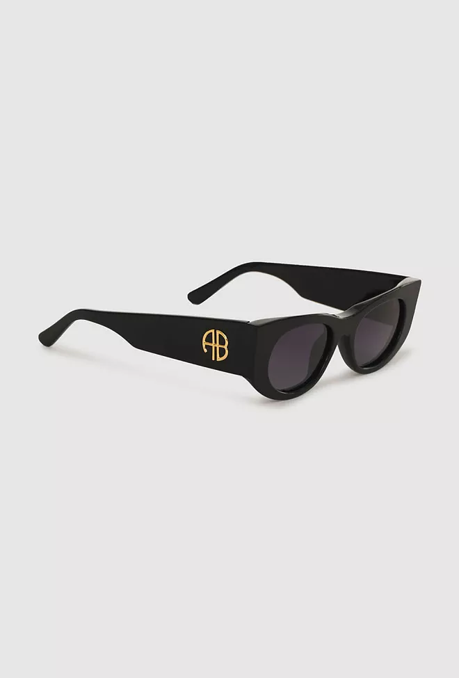 Anine Bing Madrid Sunglasses Black solbriller 5