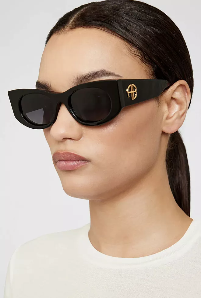 Anine Bing Madrid Sunglasses Black solbriller 4