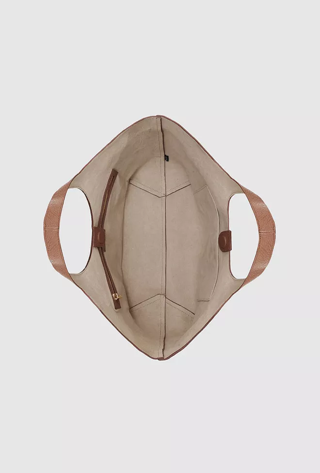 Anine Bing Medium Lili Tote Cognac Pebbled veske 5