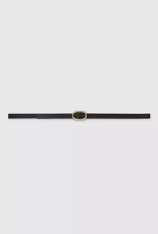 Anine Bing Mini Signature Link Belt Black belte 