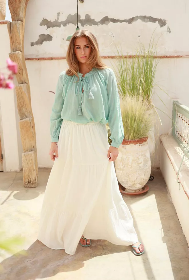 Nectar Selma Skirt Coconut maxiskjørt 2