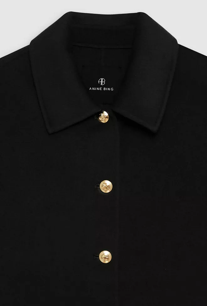 xAnine Bing Luca Jacket Black Cashmere Blend jakke 5
