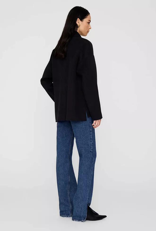 Anine Bing Luca Jacket Black Cashmere Blend jakke 2