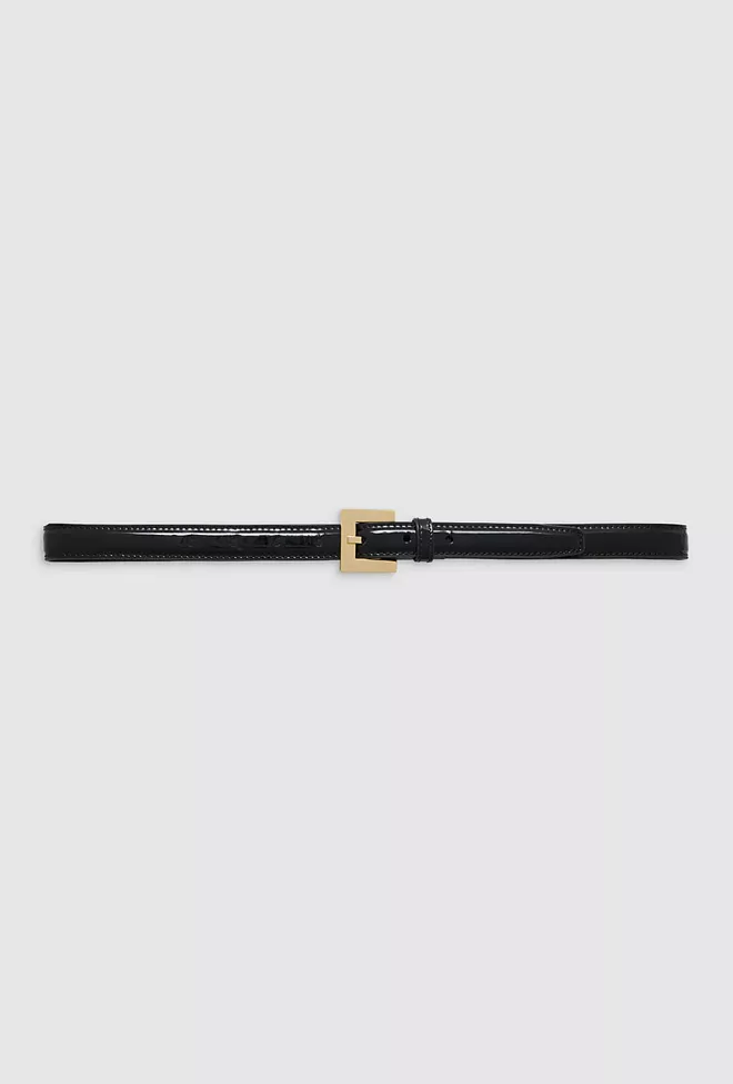 Anine Bing Nicola Belt Black Patent belte 2
