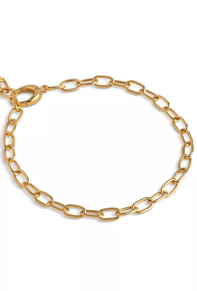 Enamel Copenhagen Medium Charm Bracelet Gold armbånd 4