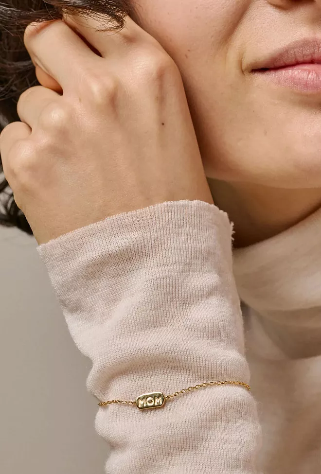 Enamel Copenhagen Mom Bracelet Gold armbånd