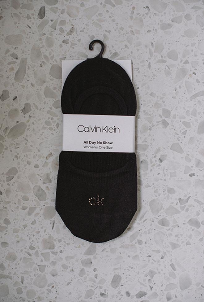 Calvin Klein Aubrie Crystal Logo Black sokker