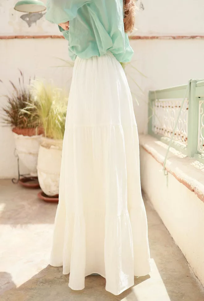 Nectar Selma Skirt Coconut maxiskjørt 4