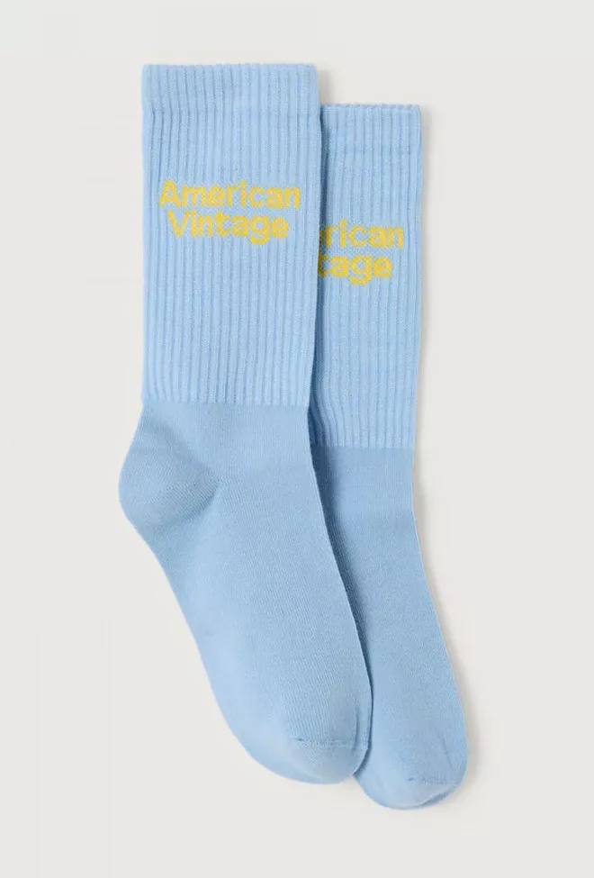 American Vintage Clypsun Socks Sky Blue sokker