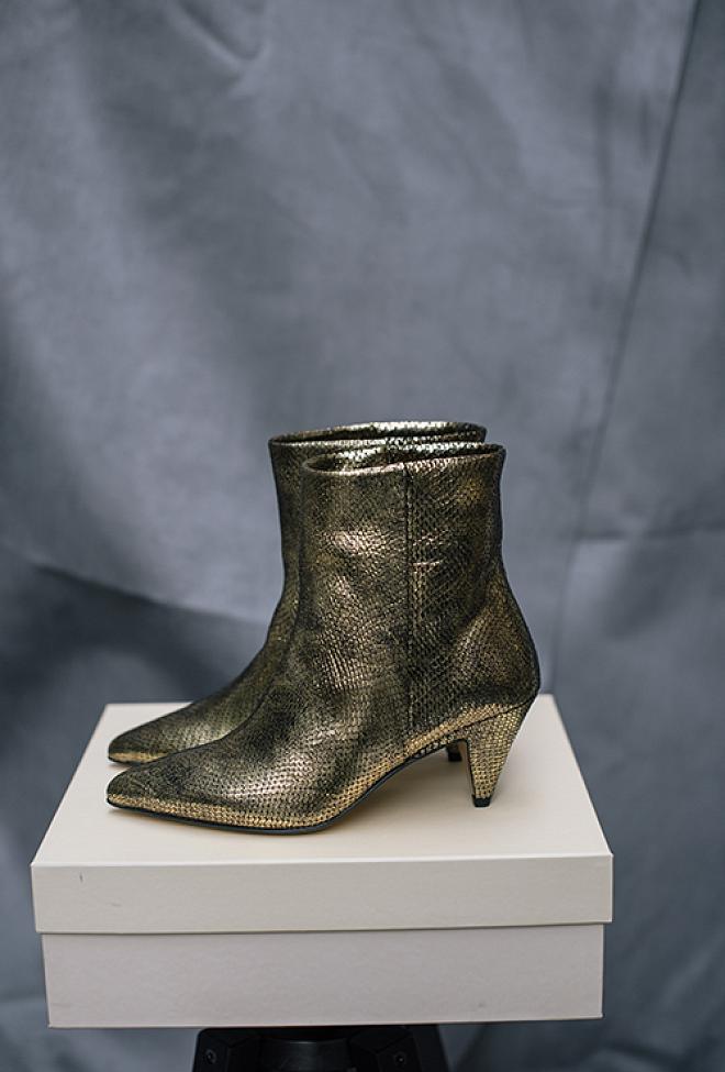 Ivylee Casablanca Boots Reptile Gold støvletter