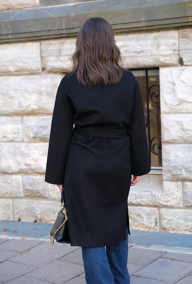 Clermonte Ana Coat Black Kåpe 3