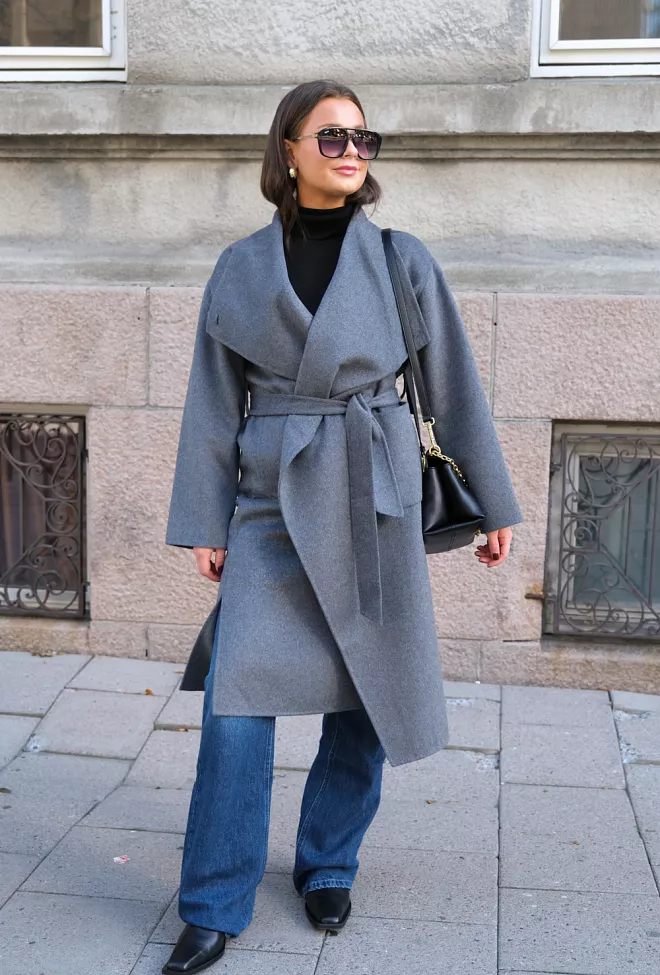 Clermonte Ana Coat Grey Kåpe 2