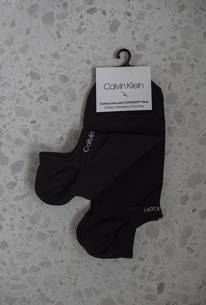 Calvin Klein Coolmax Gripper Ped Black 2-pk sokker 1