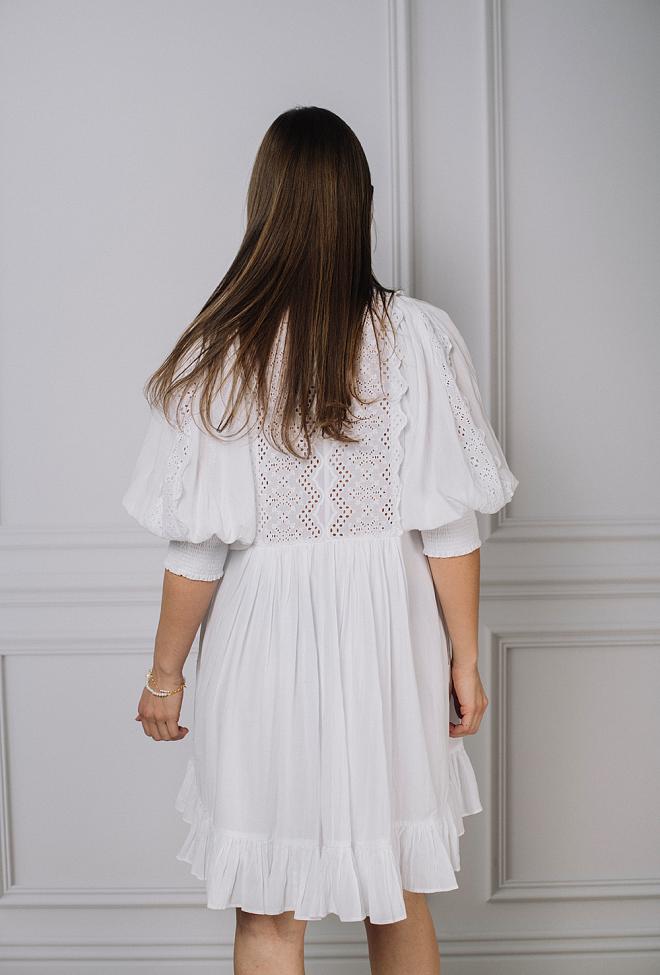 ByTimo Cotton Slub Shift Dress Perfect White 6