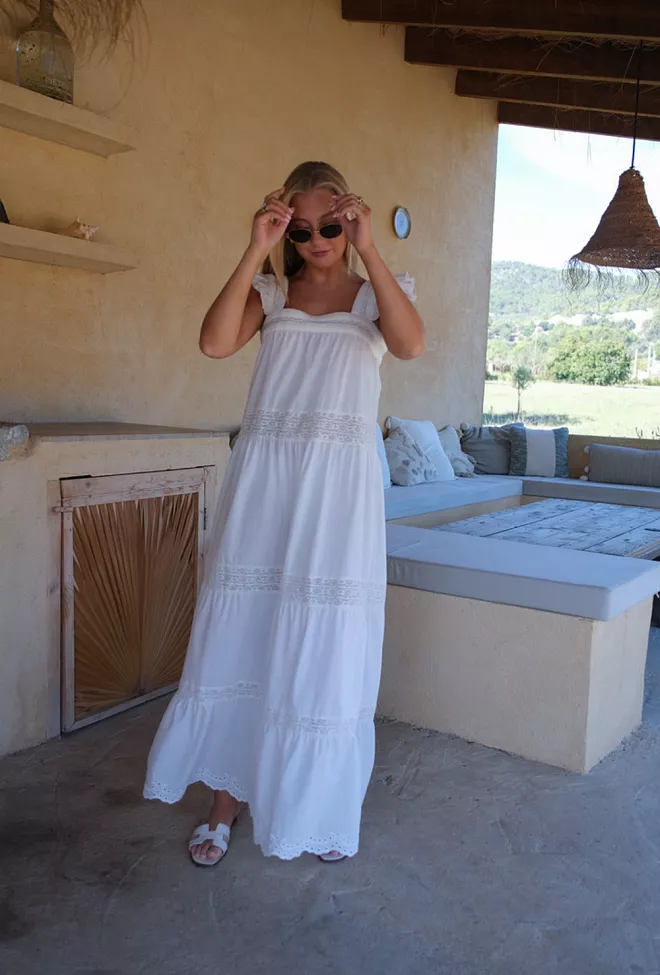 Carma Collection Jeanette Dress White kjole 8