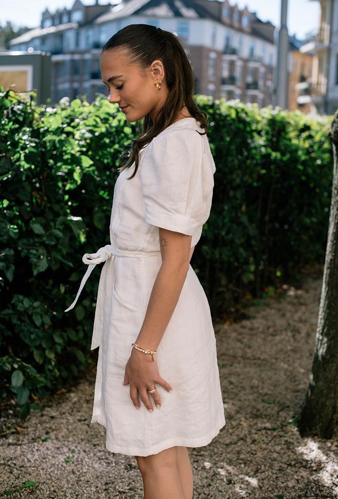 Pia Tjelta Levi Linen Dress White White kjole 3