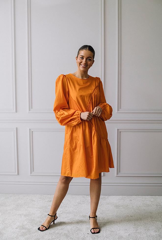 Gestuz Hesla Dress Flame Orange Sommerkjole
